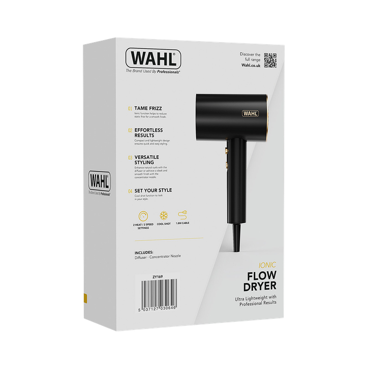 Wahl ZX982 Travel Hair Dryer Black | H&B